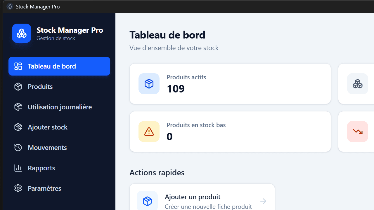 Offline Stock Management App preview 1